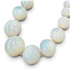 Image 3 : 4 Handcrafted Necklaces with Opaline, Glass or Carved Stone Beads
