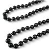Image 2 : 48" Hematite & Carnelian Rope Necklace - Majority of the Hematite beads are 6.5mm
