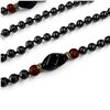 Image 3 : 48" Hematite & Carnelian Rope Necklace - Majority of the Hematite beads are 6.5mm