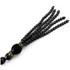 Image 4 : 48" Hematite & Carnelian Rope Necklace - Majority of the Hematite beads are 6.5mm