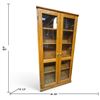 Image 2 : Wooden Cabinet W Glass Doors & Shelves 30x13x60"