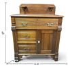 Image 2 : Early 20th Century Wooden Sideboard W Brass Handles 29x15x38"
