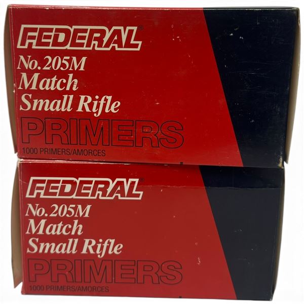 Federal No. 205M Match Small Rifle & No. 210 Large Rifle Primers, 17 Packs, 1700 Individual Primers