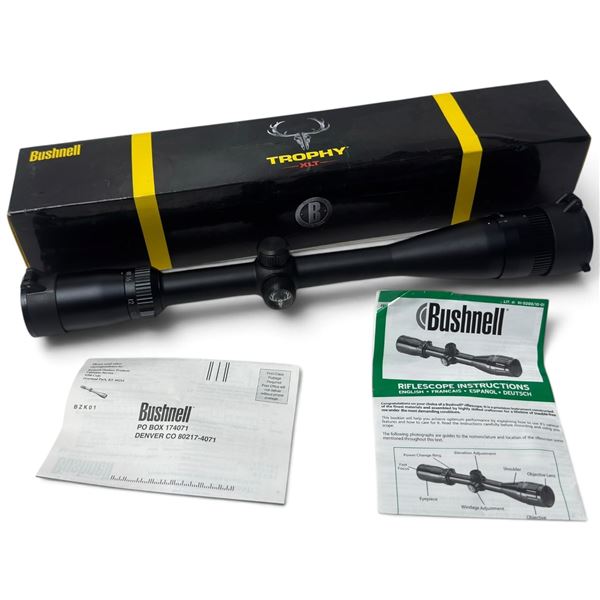 Bushnell Trophy XLT 6-18x40 Multi-X Adjustable-Objective Matte Riflescope No. 736189 New with Box