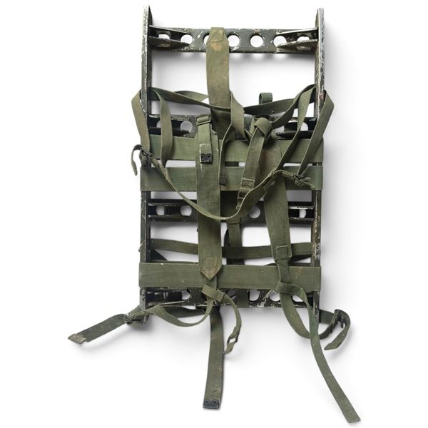 WWII British 1944/1945 Pattern Man Pack Carrier, Aluminum Frame & Web Straps (3.4 lb.)