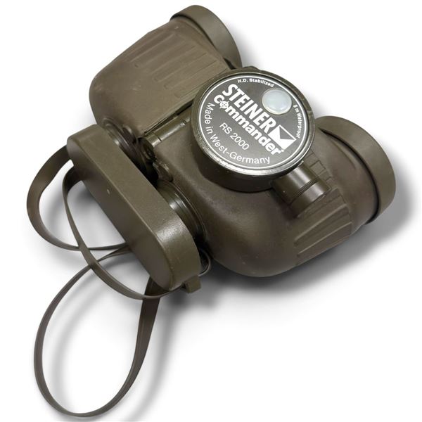 Steiner Commander RS 2000 7x50 Military-Marine Binoculars, HD Compass, Made in West Germany, Vintage