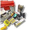 Image 4 : Vintage Shooting & Hunting Accessories Lot, Binoculars, Knives, Reloading Tools, Powder & Gear Lot