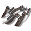 Image 1 : Vintage Fixed Blade Hunting Knife Lot, Victorinox & Assorted Makers, 5 Knives W Leather Sheaths Set