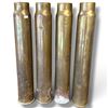 Image 1 : 4 US Navy 3-Inch/50 Cal Brass Artillery Shell Cases, 22.75 Inches Tall, Vintage Military Display Lot