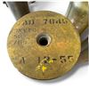 Image 3 : 4 US Navy 3-Inch/50 Cal Brass Artillery Shell Cases, 22.75 Inches Tall, Vintage Military Display Lot