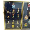 Image 2 : Pair Framed Colonial Hong Kong & HKCS Bullion Badge Displays, Pre-1997 Historic, 13.5 x 21.5 Inches.