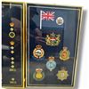 Image 3 : Pair Framed Colonial Hong Kong & HKCS Bullion Badge Displays, Pre-1997 Historic, 13.5 x 21.5 Inches.