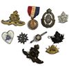 Image 1 : Canadian & British Military Artillery & Regiment Badge Collection, Medal, Sweetheart Pin & Insignia.