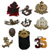Image 1 : Canadian & British Military Cap Badge Collection, Rocky Mountain Rangers, BC Hussars & Artillery Pin