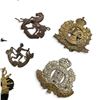 Image 2 : Canadian & British Military Cap Badge Collection, Rocky Mountain Rangers, BC Hussars & Artillery Pin