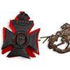 Image 4 : Canadian & British Military Cap Badge Collection, Rocky Mountain Rangers, BC Hussars & Artillery Pin