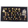 Image 1 : Canadian Military Cap Badges, Collar Insignia & West Vancouver Patch Collection, Brass & Cloth Badge