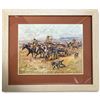 Image 2 : Seven Framed C.M. Russell Western Art Reproductions, Cowboys & Native American Subjects
