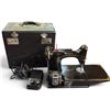 Image 1 : Singer 221-1 Featherweight Sewing Machine, 1948, Case & Foot Pedal, Serial AH427838, Vintage Machine