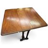 Image 3 : Antique Barley Twist Gateleg Drop-Leaf Table, 27 X 8 X 25", Extends 31.5", Two 11.75" Leaves