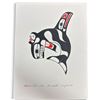 Image 1 : 2001 Original Ben Houstie "Killer Whale" Painting on Art Paper * Signed Ben Houstie, Waglisla BC * U