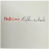 Image 3 : 2001 Original Ben Houstie "Killer Whale" Painting on Art Paper * Signed Ben Houstie, Waglisla BC * U