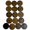 Image 2 : 16 Vintage British Large One Penny Coins - Dates range from 1900 to 1965