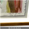 Image 3 : Abstract Painting by Allen Shaw, Edition 44/80, Framed, 17.5x41.5 inches