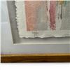 Image 4 : Abstract Painting by Allen Shaw, Edition 44/80, Framed, 17.5x41.5 inches