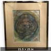 Image 2 : Unsigned Haida-Style Dogfish Woman Artwork After Bill Reid, Framed, 21.5 x 25 Inches
