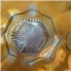 Image 3 : Northwood Marigold Carnival Glass Creamer, Sugar Bowl & Plate Set