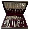 Image 2 : Vintage B.A. Rogers Bros. EPNS Silver Plate Flatware Collection, Floral Pattern, 2 Fitted Cases