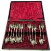 Image 3 : Vintage B.A. Rogers Bros. EPNS Silver Plate Flatware Collection, Floral Pattern, 2 Fitted Cases