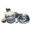 Image 1 : Lot of Blue & White Floral Pattern China Including Tureen & Plates