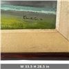 Image 2 : Kim K.S. Signed Asian Mountain Landscape Painting, Pagoda & River Scene, Dated 1974, 33.5 x 28.5 In