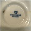 Image 3 : Set of 6 Heinrich German Porcelain Kaffee Cups & Saucers w Red Motif