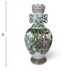 Image 2 : Chinese Famille Rose Porcelain Vase w Qianlong Mark 18" Tall