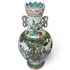 Image 3 : Chinese Famille Rose Porcelain Vase w Qianlong Mark 18" Tall