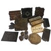 Image 1 : Collection of Carved Wooden Textile Printing Blocks w Geometric & Floral Designs