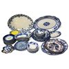 Image 1 : Collection of Blue & White Floral & Patterned China Dishes