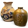 Image 2 : Assorted Decorative Vases & Candles w Glass Candle Holders Tallest Vase is 6.5"