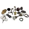 Image 2 : Assorted Vintage Hardware Lot w Crystal Knobs & Brass Handles