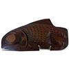 Image 1 : Wood Carving by Demsey Willie, Kwakiutl Salmon, 1985, 12-inch Length
