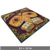 Image 2 : Northwest Coast First Nations-Inspired Mixed Media Mask Artwork, Stylized Creature Face, 12 x 12 In.