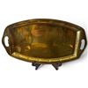 Image 3 : Set of 5 Brass Serving Trays w Engravings & Various Patterns