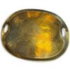 Image 4 : Set of 5 Brass Serving Trays w Engravings & Various Patterns
