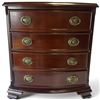 Image 1 : The Bombay Company 1989 Jewelry Chest with Brass Pulls & Velvet Lining, 13 x 8.3 x 14 In