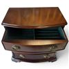 Image 3 : The Bombay Company 1989 Jewelry Chest with Brass Pulls & Velvet Lining, 13 x 8.3 x 14 In