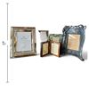 Image 2 : Five Decorative Photo Frames, Bowring, Floral Glass, Abalone Shell & Ornate Relief (11 in.)