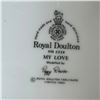 Image 5 : Royal Doulton My Love HN 2339 Bone China Figurine by Peggy Davies, 1965 Copyright (6.5 in.)
